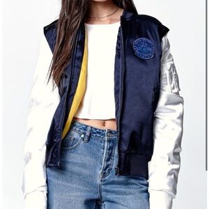 ADIDAS Rita Ora Cosmic Confessions Satin Bomber
